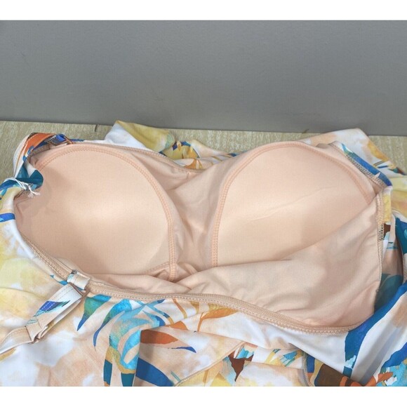 LYSA Plus Women Floral One Piece Swimsuit Size LYSA Plus W UPF 50+ Nylon Spandex - Picture 4 of 9